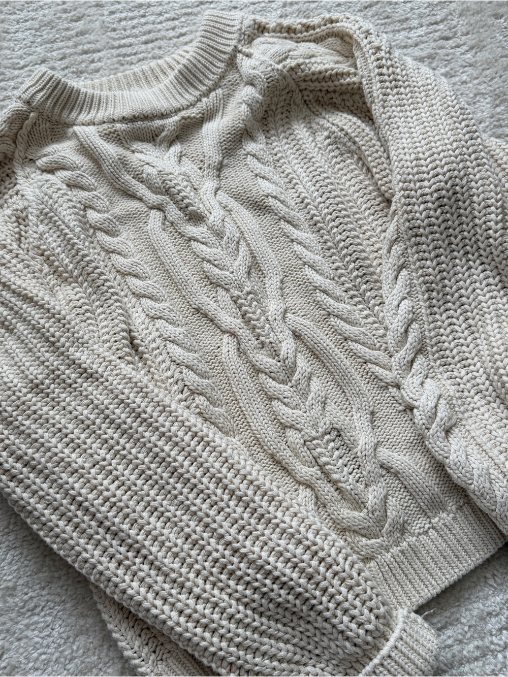 free people frankie cable knit sweater